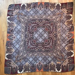 Pierre Ceridin hand rolled silk scarf